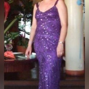 Sears gorgeous purple evening dress size 8